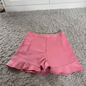 Zara High Waist Pink Women's Shorts